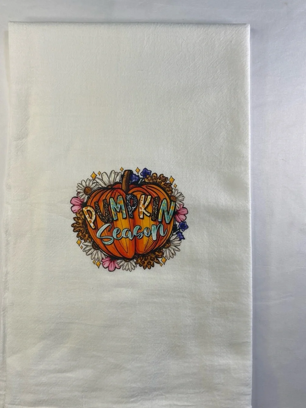 Pumpkin Season Kitchen Towel Fall Pumpkin Decorative Dish Towel